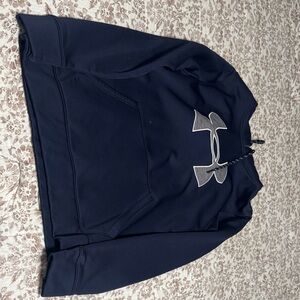 Under Armour Dark Blue Sweatshirt with Silver Logo